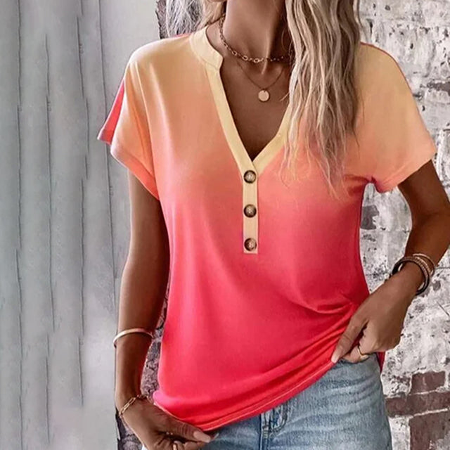 Blouse Dégradée Décontractée