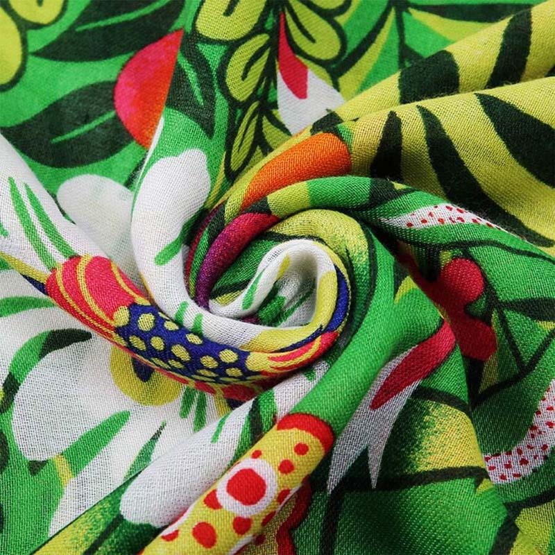 Écharpe Florale Bohème Vintage