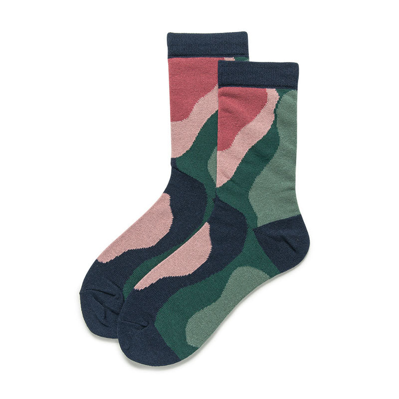 Chaussettes Vintage À Blocs De Couleurs