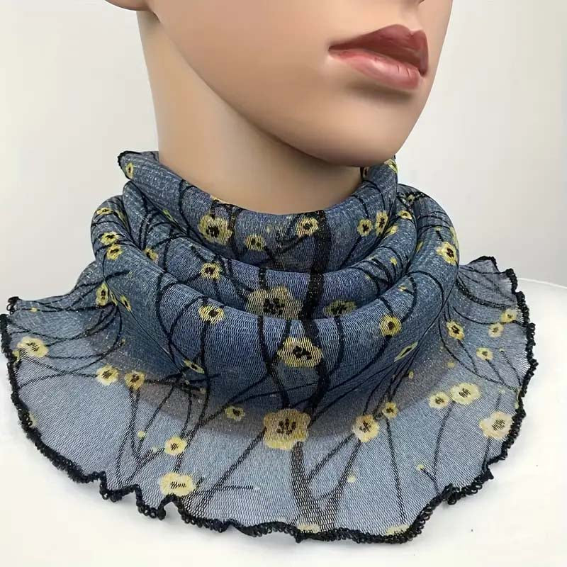 Écharpe Vintage À Imprimé Floral