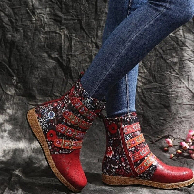 Bottes De Style Ethnique Vintage