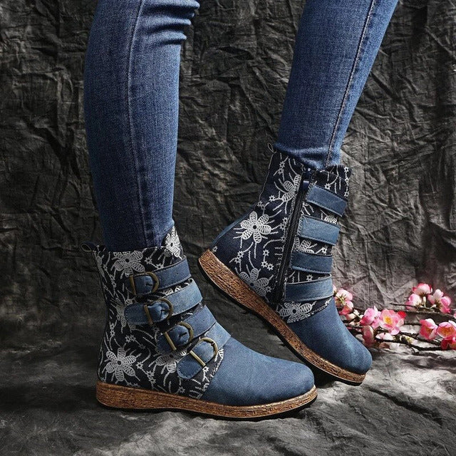 Bottes De Style Ethnique Vintage