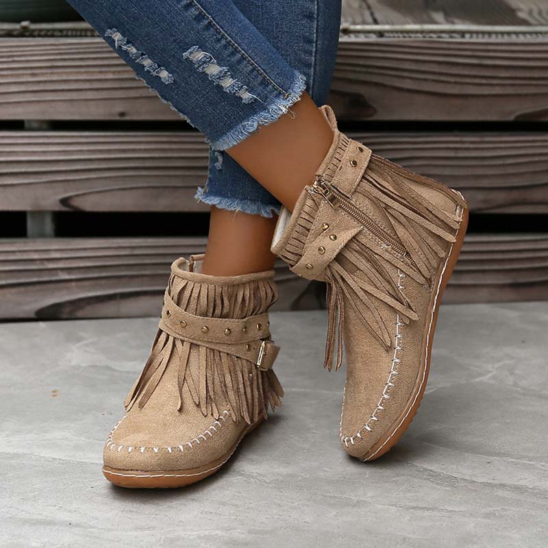 Bottes À Franges Vintage