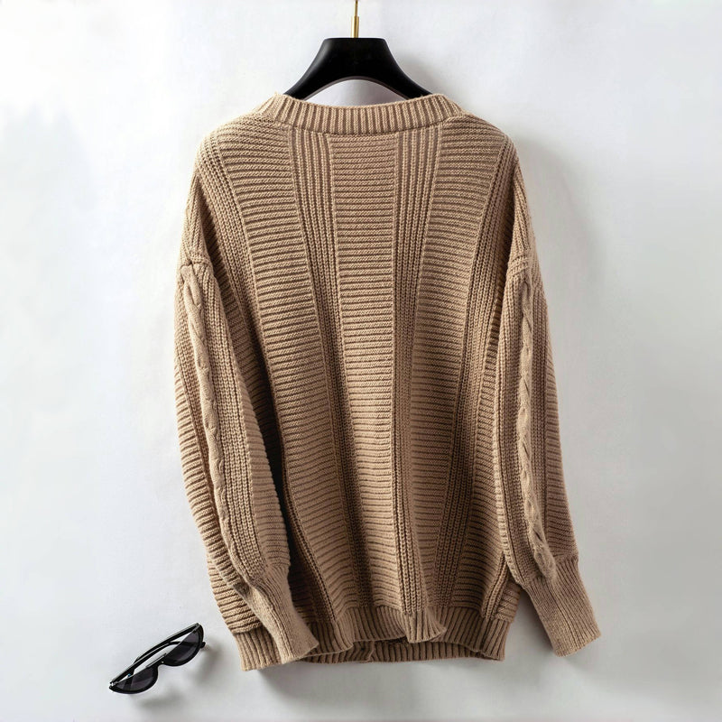 Cardigan Vintage En Maille Torsadée
