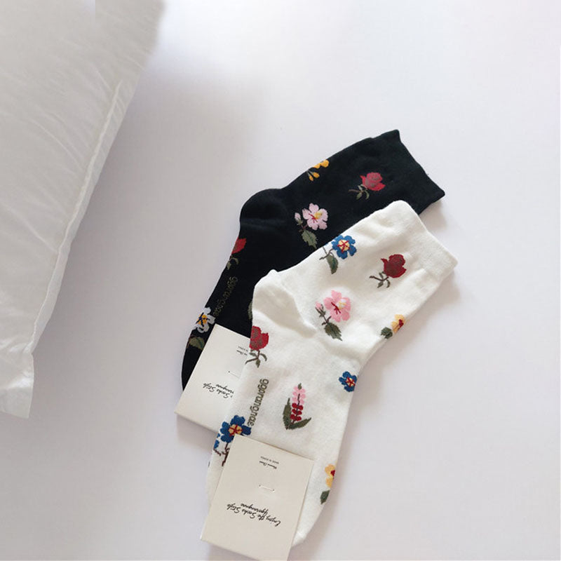 Chaussettes À Fleurs Vintage