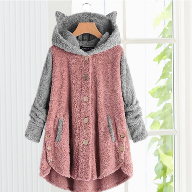 Manteau à Capuche Avec Oreilles De Chat