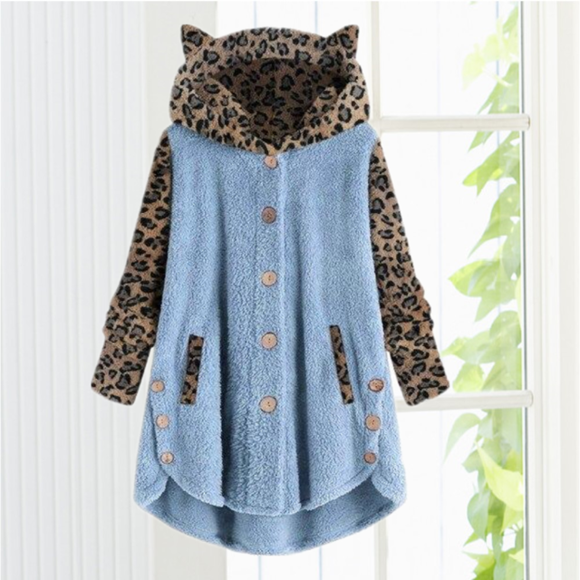 Manteau Léopard Oreilles De Chat