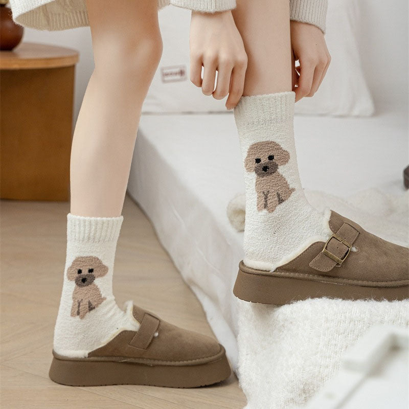 Chaussettes Décontractées Chien De Dessin Animé