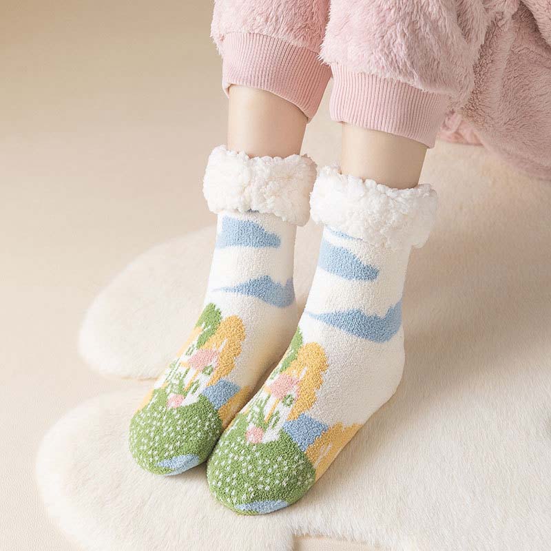 Chaussettes Chaudes En Peluche