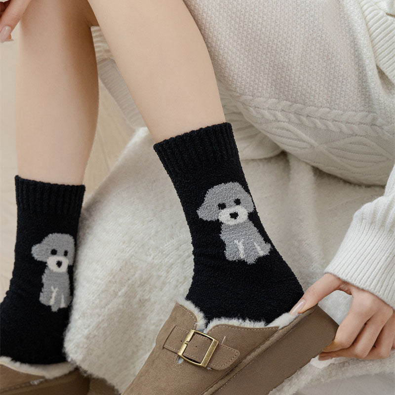 Chaussettes Décontractées Chien De Dessin Animé